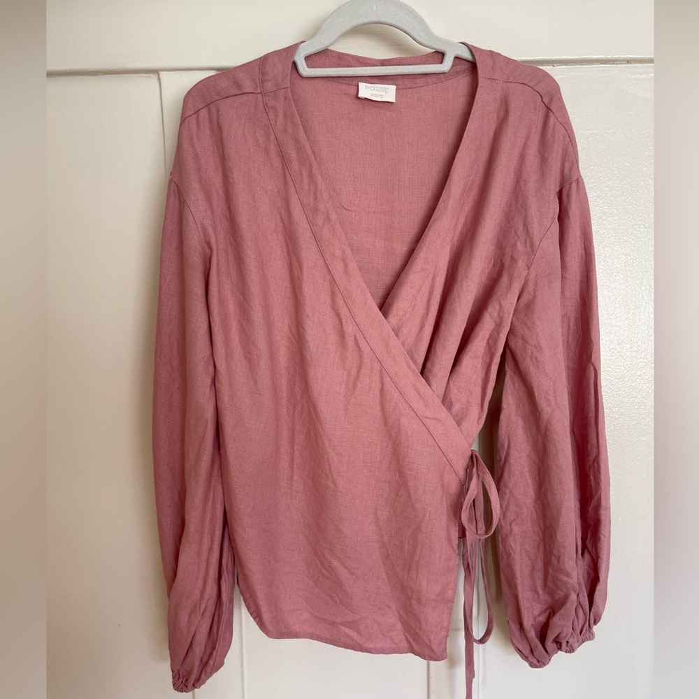 Posse Pink Linen Shirt - size XS/S